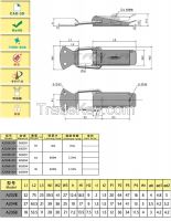 [TANJA] A206B draw latch / stainless steel new designed machine spring self-locking latch