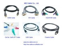 Sell HDMI/DVI/USB/VGA/KVM/FIREWIRE CABLE