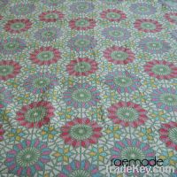 Quilted Coverlet with Printed Pattern, 100% Cotton