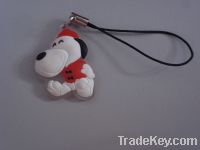 Sell soft pvc mobile phone keychain