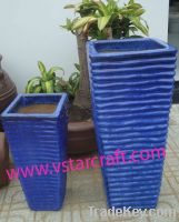 Sell Tall Outdoor Glazed Ceramic Planter