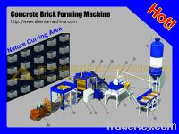Automatic hydraulic concrete brick making machine