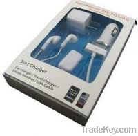 5in1 universal charging travel kit for iphone4/4s