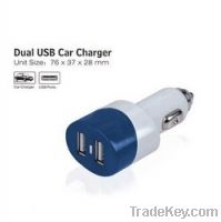 Sell 5V2A 2usb ports in car charger for iphone/ipad/galaxy tab