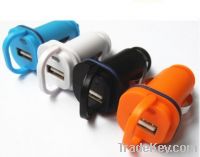 Sell latest shape 5v1a color car charger for iphone/ipod/galaxy phone