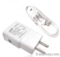 Sell OEM 5V1A usb wall charger travel charger + data cable for Samsung kit