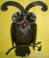 Sell metal iron craft owl garden product decor