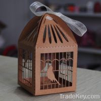 Sell Cute bird cage wedding favor box cupcake box