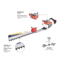 Gas hedge trimmer with 2 stroke power motor 22.5cc