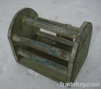 Sell Ancient wooden Metal garden Tray basket