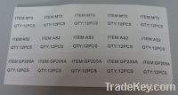 Sell self-adhesive label