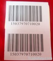 Sell barcode label, packaging label