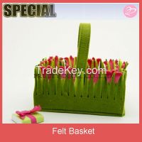 2015 New Style grass felt, fabric easter basket