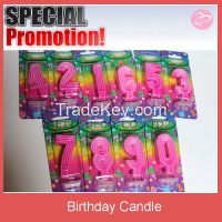 10pcs number shaped alphabet candles for cakes