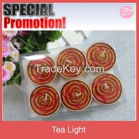 Red Rose Flower shaped tea light candle