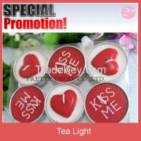 Heart shaped Tea light candle for Valentine decoration