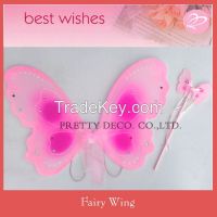 PInk paint ang glitter adult fairy wings