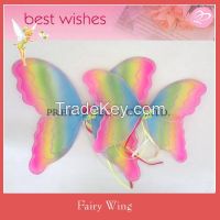 Rainbow colored Butterfly wings decoration