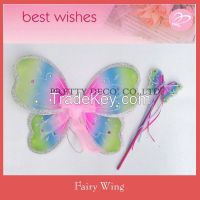 Rainbow color butterfly wing dresses
