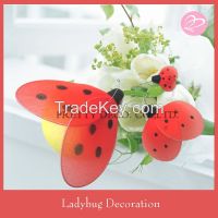 Artificial ladybug for home decoration