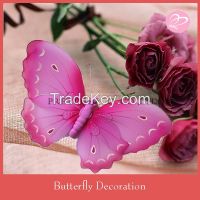 Hot pink butterfy wedding door decoration