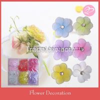 Mini craft silk flowers for wedding table decoration