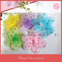 Glitter artificial cheap silk flower