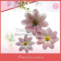 Pink Nylon artifical flower decoration for wedding party