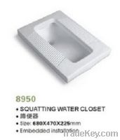 Sell squatting water closet XB-8950