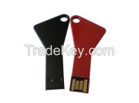 Noble Colorful Super Slim Metal Swivel USB Flash Drive With Key Ring