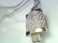 2015 hot sale custom stainless steel fashion jewelry usb flash drive