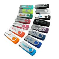 Promoting swivel USB drive customized USB flash drive 1GB/2GB/4GB/8GB/16GB engraving custom LOGO