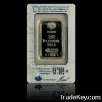 100oz of Hallmarked Platinum Bullion Bars for sell