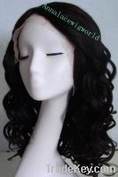Sell 100% brazilian human hair lace wigs