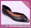 2014 metalic cap toe flat shoes for women