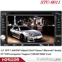 Sell STC-6011 2DIN Car DVD Play With GPS Touch Screen USB SD 6.2 Inch