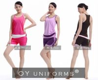Dropshipping Sport Exercise Wear with Gym Short and Top Tank
