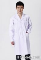 Fine Quality Medical Doctor Long Sleeve White Lab Coat for Sale