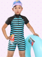 Full Body Stripe Swimwear for Kids boys swimsuit