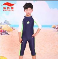 2014 New Style Full Body Junior Boys Swimwear Kids Swimsuit