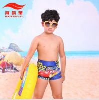 2013 Hot Sale Cartoon Boy Shorts Sleeve Swimwear Kids Breechs Swimsuit