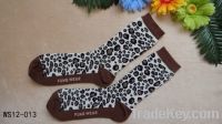 Sell bamboo cotton Leopard women socks