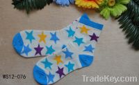 Sell 2013 spring bright color star girl socks