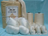 Sell 100% spun silk yarn for weaving/knitting