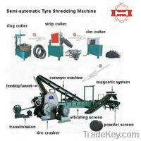 Sell Xkp450 type waste tire making rubber powder machine