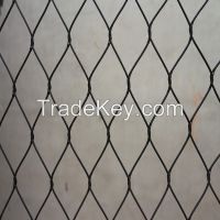 black oxide wire mesh, rope netting, cable mesh