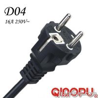 Sell European Standards Grounded Power Cord with Straight Plug (D04)