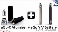 Sell hot health e cigarette, ego VV, ego v6, variable voltage battery