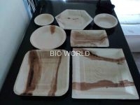 Natural Palm Leaf Areca Plates, Disposable Areca Leaf plates