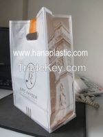 Printed die cut handle plastic bag